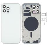 COVER POSTERIORE PER APPLE IPHONE 12 PRO 6.1 BIANCO MATERIALE ORIGINALE (SENZA NFC)