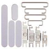 SET 3 PEZZI TASTI VOLUME + TASTI POWER E TASTO VIBRAZIONE PER APPLE IPHONE 17 6.3 VIOLA