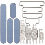 SET 3 PEZZI TASTI VOLUME + TASTI POWER E TASTO VIBRAZIONE PER APPLE IPHONE 17 6.3 BLU