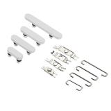 SET 3 PEZZI TASTI VOLUME + TASTI POWER E TASTO VIBRAZIONE PER APPLE IPHONE 17 6.3 BIANCO