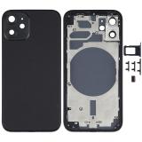 COVER POSTERIORE PER APPLE IPHONE 12 MINI 5.4 NERO MATERIALE ORIGINALE (SENZA NFC)