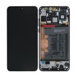 DISPLAY LCD + TOUCHSCREEN DISPLAY COMPLETO + FRAME PER HUAWEI P30 LITE 2020 MAR-L21BX NERO ORIGINALE NEW