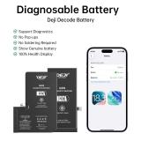 DEJI BATTERIA DE GRANDE CAPACITA (4750 mAh) PER APPLE IPHONE 13 PRO MAX 6.7 (BATTERIA DECODIFICABILE GENUINA AUTODIAGNOSTICABILE) (RICHIEDE AGGIORNAMENTO ALL'ULTIMA VERSIONE) (QUANTITÀ MINIMA ORDINABILE: 10 PEZZI)