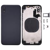 COVER POSTERIORE PER APPLE IPHONE X 5.8 NERO MATERIALE ORIGINALE (SENZA NFC)
