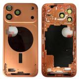 COVER CENTRALE A PER APPLE IPHONE 17 PRO MAX 6.9 ARANCIA MATERIALE ORIGINALE