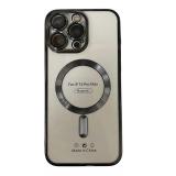 CUSTODIA CELLULARE DI ELETTROPLASTICA + PROTEZIONE LENTI + MAGNETICA PER APPLE IPHONE 15 PRO MAX NERO