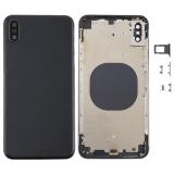COVER POSTERIORE PER APPLE IPHONE XS MAX 6.5 NERO MATERIALE ORIGINALE (SENZA NFC)