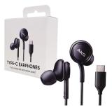 AURICOLARI CON CONFEZIONE ORIGINALE TYPE-C EO-IC100 EO-IC100BBEGAE PER SAMSUNG GALAXY S20 G980F / S21 5G G991B NERO