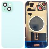 COVER POSTERIORE DI VETRO CON SUPPORTO PER APPLE IPHONE 15 PLUS 6.7 VERDE (SENZA NFC)