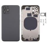 COVER POSTERIORE PER APPLE IPHONE 11 PRO 5.8 NERO MATERIALE ORIGINALE (SENZA NFC)