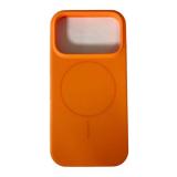 CUSTODIA CELLULARE DI SILICONE LIQUIDO + MAGNETICO PER APPLE IPHONE 17 PRO ARANCIA