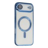CUSTODIA CELLULARE DI ELETTROPLASTICA + PROTEZIONE LENTI + MAGNETICA PER APPLE IPHONE AIR BLU