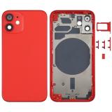 COVER POSTERIORE PER APPLE IPHONE 12 MINI 5.4 ROSSO MATERIALE ORIGINALE (SENZA NFC)