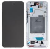 TOUCHSCREEN + DISPLAY AMOLED DISPLAY COMPLETO + FRAME PER XIAOMI 13 (2211133C 2211133G) BIANCO ORIGINALE (SERVICE PACK) (56000400M300)