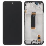 TOUCHSCREEN + DISPLAY AMOLED DISPLAY COMPLETO + FRAME PER XIAOMI REDMI 13 4G (2404ARN45A 24040RN64Y) / REDMI 13 5G / POCO M6 4G (2404APC5FG) NERO ORIGINALE (SERVICE PACK)