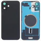 COVER POSTERIORE DI VETRO CON SUPPORTO PER APPLE IPHONE 16 PLUS 6.7 NERO (SENZA NFC)