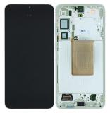 TOUCHSCREEN + DISPLAY AMOLED DISPLAY COMPLETO + FRAME PER SAMSUNG GALAXY S24 PLUS / S24+ 5G S926B VERDE SCHERMO SERVICE PACK + FRAME (NON ORIGINALE)