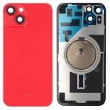 COVER POSTERIORE DI VETRO CON SUPPORTO PER APPLE IPHONE 14 6.1 ROSSO (SENZA NFC)