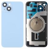COVER POSTERIORE DI VETRO CON SUPPORTO PER APPLE IPHONE 14 6.1 BLU (SENZA NFC)