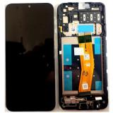 DISPLAY LCD + TOUCHSCREEN DISPLAY COMPLETO + FRAME PER  SAMSUNG GALAXY A14 A145P A145R NERO EU (EUROPE VERSION) (FLEX GIALLO)