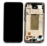 TOUCHSCREEN + DISPLAY AMOLED DISPLAY COMPLETO + FRAME PER SAMSUNG GALAXY A36 5G A366B NERO ORIGINALE (SERVICE PACK)