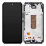 TOUCHSCREEN + DISPLAY LCD DISPLAY COMPLETO + FRAME PER SAMSUNG GALAXY A54 5G A546B NERO SCHERMO SERVICE PACK + FRAME (NON ORIGINALE)