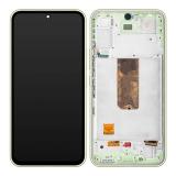 TOUCHSCREEN + DISPLAY LCD DISPLAY COMPLETO + FRAME PER SAMSUNG GALAXY A54 5G A546B VERDE SCHERMO SERVICE PACK + FRAME (NON ORIGINALE)