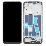 TOUCHSCREEN + DISPLAY OLED DISPLAY COMPLETO + FRAME (04 VERSION) PER OPPO A94 5G (CPH2211) NERO ORIGINALE