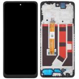 DISPLAY LCD + TOUCHSCREEN DISPLAY COMPLETO + FRAME PER OPPO A79 5G (CPH2553) NERO ORIGINALE