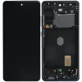 TOUCHSCREEN + DISPLAY AMOLED DISPLAY COMPLETO + FRAME PER SAMSUNG GALAXY S20 FE / S20 LITE G780F BLU / NERO SCHERMO SERVICE PACK + FRAME (NON ORIGINALE)