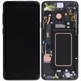 TOUCHSCREEN + DISPLAY AMOLED RICONDIZIONATO + FRAME PER SAMSUNG GALAXY S9 PLUS S9+ G965F NERO (DISPLAY RINNOVATA FRAME NON ORIGINALE)