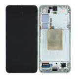 TOUCHSCREEN + DISPLAY AMOLED DISPLAY COMPLETO + FRAME PER SAMSUNG GALAXY S24 5G S921B VERDE SCHERMO SERVICE PACK + FRAME (NON ORIGINALE)