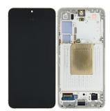 TOUCHSCREEN + DISPLAY AMOLED DISPLAY COMPLETO + FRAME PER SAMSUNG GALAXY S24 5G S921B GIALLO ORIGINALE (SERVICE PACK)