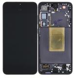 TOUCHSCREEN + DISPLAY AMOLED DISPLAY COMPLETO + FRAME PER SAMSUNG GALAXY S24 PLUS / S24+ 5G S926B NERO ORIGINALE (SERVICE PACK)