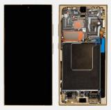 TOUCHSCREEN + DISPLAY AMOLED DISPLAY COMPLETO + FRAME PER SAMSUNG GALAXY S24 ULTRA 5G S928B GIALLO SCHERMO SERVICE PACK + FRAME (NON ORIGINALE)