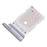 DUAL SIM TRAY PER SAMSUNG GALAXY S25 5G S931B / S25 PLUS / S25+ 5G S936B ARGENTO